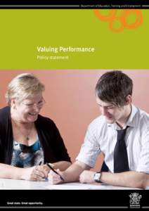 Department of Education, Training and Employment  Valuing Performance[removed]