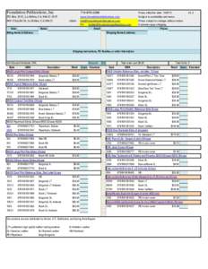 Foundation Publications, IncPO Box 2935, La Habra, CAS Euclid St, La Habra, CA 90631