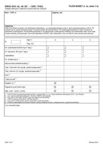 DBCGbt, -dt: EC → DOC / PACL  FLOW SHEET (1. år, serie 1-3) DANISH BREAST CANCER COOPERATIVE GROUP Navn – CPR. nr.