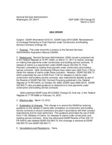 General Services Administration Washington, DC[removed]ADP 2800.12B Change 53 March 2, 2012