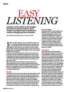 Psyche  EASY LISTENING Luisteren, samenvatten en doorvragen: