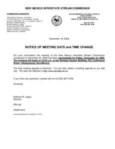 Microsoft Word - notice of meeting DATE AND TIME CHANGE[removed]doc