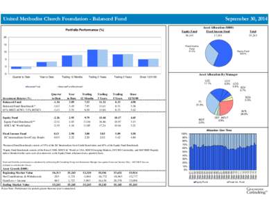 Investment / MSCI / Stock fund / Asset allocation / Management fee / Investment fund / Investment management / Rate of return / Capital appreciation