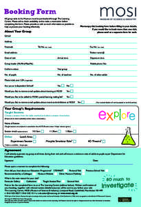 Primary Planner Booking Form