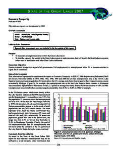State of the Great Lakes Ecosystem 2007