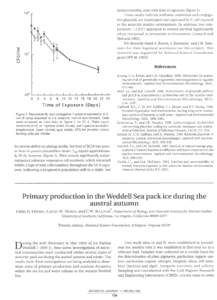 nonrecoverable, state with time of exposure (figure 1). These results indicate antibiotic-resistance and conjugative plasmids are maintained and expressed in E. coli exposed to the antarctic marine environment. In additi