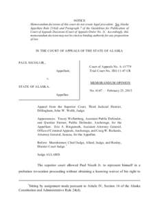 Alaska Court of Appeals MO&J No am-6147