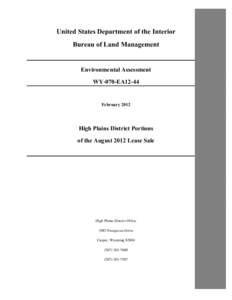 Bureau of Land Management / Conservation in the United States / United States Department of the Interior / Wildland fire suppression / Mineral Leasing Act / Title 30 of the United States Code / Federal Land Policy and Management Act / Leasing / Law / Environment of the United States / United States