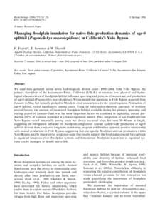 Ó SpringerHydrobiologia:213–226 DOIs10750Primary Research Paper