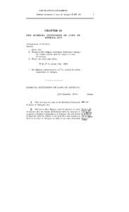 LAWS OF ANTIGUA AND BARBUDA  Barbuda (Extension of Laws of Antigua) (CAP. 43 1