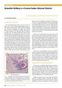 Progress Reports  Scientific Drilling in a Central Italian Volcanic District by M. Teresa Mariucci, Simona Pierdominici, and Paola Montone doi:iodp.sd