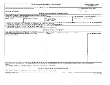 REPORT CONTROL SYMBOL DD- DA&M(A)1365 ANNUAL FREEDOM OF INFORMATION ACT (FOIA) REPORT  USNA REPORT FOR FISCAL YEAR