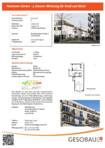 Pankower Gärten - 3 Zimmer-Wohnung für Groß und Klein! G Gesamtfläche: Zimmeranzahl:  92,32 m²