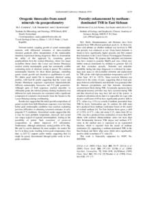 Goldschmidt Conference Abstracts[removed]Orogenic timescales from zoned minerals via geospeedometry  M.J. CADDICK1, A.B. THOMPSON1 AND J. KONOPÁSEK2