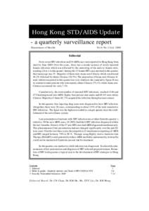 Hong Kong STD/AIDS update Vol. 6 No. 3 July 2000