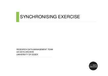 Managing and Sharing Data: Training Resources – Encryption exercise