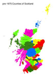 pre-1975 Counties of Scotland Shetland Orkney  Caithness