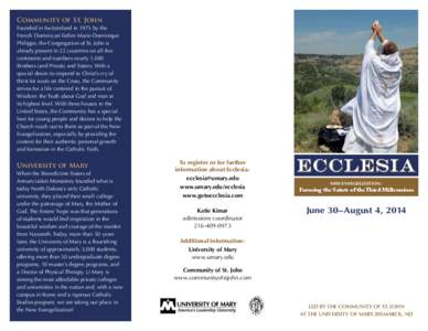 Ecclesia / Center for Catholic Studies