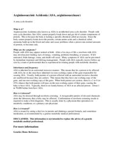 Medium Chain Acyl-CoA Dehydrogenase Deficiency (MCAD)