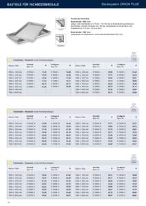 BAUTEILE FÜR fachbodenregale  Stecksystem ORION PLUS Fachböden-Standard Bodenbreite 1000 mm: