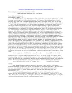 Southern Campaign American Revolution Pension Statements Pension Application of Peter Crawford W 2765 Transcribed and annotated by C. Leon Harris State of North Carolina } Rockingham County }