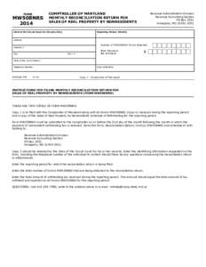 FORM  MW508NRS[removed]COMPTROLLER OF MARYLAND