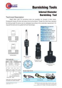 Burnishing Tools Internal Diameter Burnishing Tool