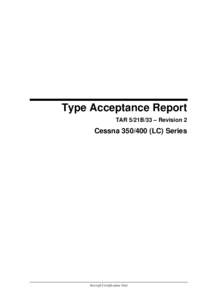 Type Acceptance Report - Cessna[removed]LC) Series