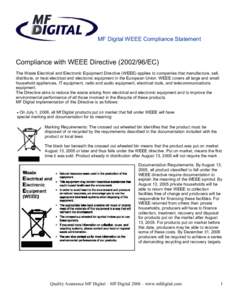 Electronic waste / Waste law / Law / Waste Electrical and Electronic Equipment Directive / Restriction of Hazardous Substances Directive / Electronics / Polybrominated diphenyl ethers / Electronic waste by country / Battery Directive / Environment / European Union directives / Waste legislation