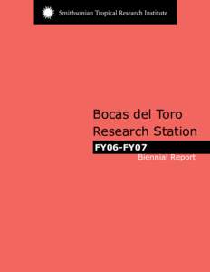 1  Bocas del Toro Research Station FY06-FY07 Biennial Report