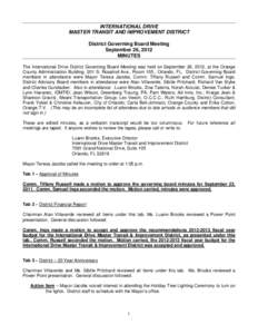 International Drive / Second / Orlando /  Florida / Villaverde / Tab / Minutes / Comm / Motion / Geography of Florida / Parliamentary procedure / Teresa Jacobs / Year of birth missing