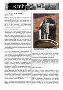 MIGRATION HERITAGE PROJECT NEWSLETTER  Issue 5 March 2006 A CUP OF TEA WITH NELLIE MENEGAZZO