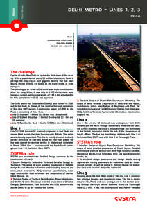 Project Manager  Metro delhi metro – lines 1, 2, 3 india