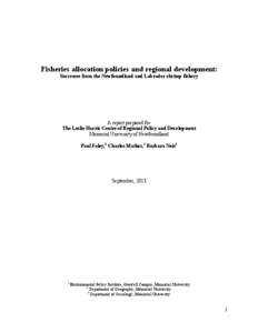 Protostome / Fisheries / Fogo Island /  Newfoundland and Labrador / Fisheries management / Newfoundland and Labrador / Pandalus borealis / Shrimp fishery / Fish /  Food and Allied Workers Union / Aquaculture / Fishing / Caridea / Phyla