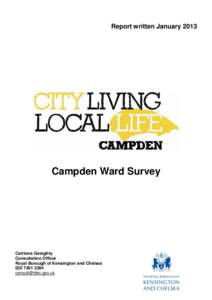 Report written JanuaryCampden Ward Survey Catriona Geraghty Consultation Officer