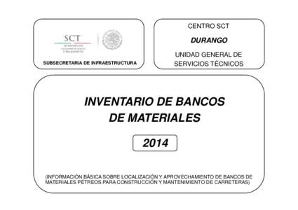 CENTRO SCT  DURANGO UNIDAD GENERAL DE SERVICIOS TÉCNICOS