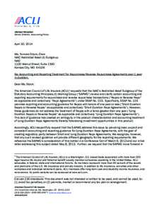 Michael Monahan  Senior Director, Accounting Policy April 30, 2014 Ms. Tomoko Stock, Chair