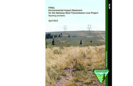 Final Environmental Impact Statement for the Gateway West Transmission Line Project, Wyoming and Idaho