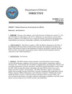 DoD Directive[removed], April 20, 2012