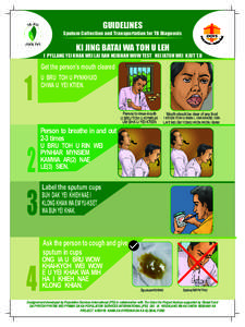 GUIDELINES Sputum Collection and Transportation for TB Diagnosis KI JING BATAI WA TOH U LEH I PYLLANG YEI KHAK WEI LAI RAH NEIBHAH WOW TEST HEI IATOH WEI KJUT T.B