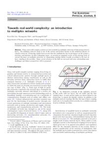 Eur. Phys. J. B: 48 DOI: epjb/e2015THE EUROPEAN PHYSICAL JOURNAL B