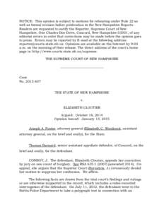 NOTICE: This opinion is subject to motions for rehearing under Rule 22 as well as formal revision before publication in the New Hampshire Reports. Readers are requested to notify the Reporter, Supreme Court of New Hampsh