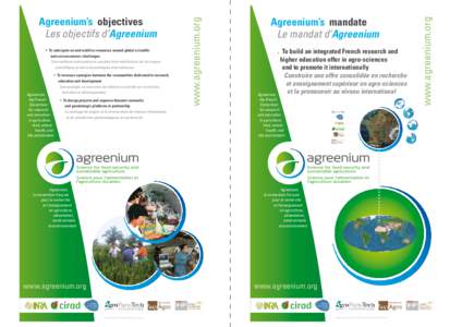 Agreenium, the French Consortium for research and education in agriculture,