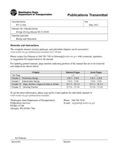 Publications Transmittal Transmittal Number Date  PT[removed]