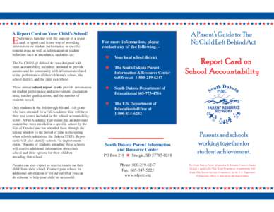 Report card / No Child Left Behind Act / Chambersburg Area School District / York City School District / Susquehanna Valley / Pennsylvania / Education