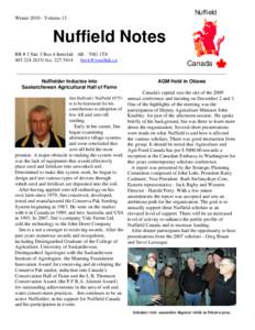 Nuffield WinterVolume 13 Nuffield Notes RR # 3 Site 3 Box 6 Innisfail AB T4G 1T8fax: 