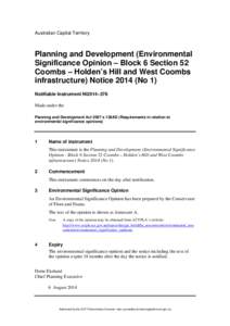 Notifiable Instrument - ESO