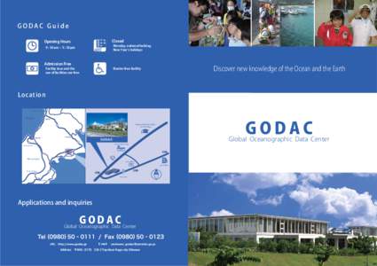 GODAC Guide Closed Opening Hours 9 : 30 am