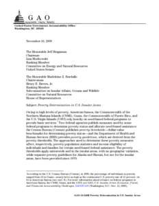 Health in the United States / Poverty in the United States / Wealth in the United States / Poverty thresholds / Insular area / Office of Insular Affairs / Head Start Program / Mollie Orshansky / Commonwealth / United States / Socioeconomics / Welfare economics