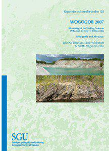 WOGOGOB[removed]9th meeting of the Working Group on Ordovician Geology of Baltoscandia. Field guide and Abstracts